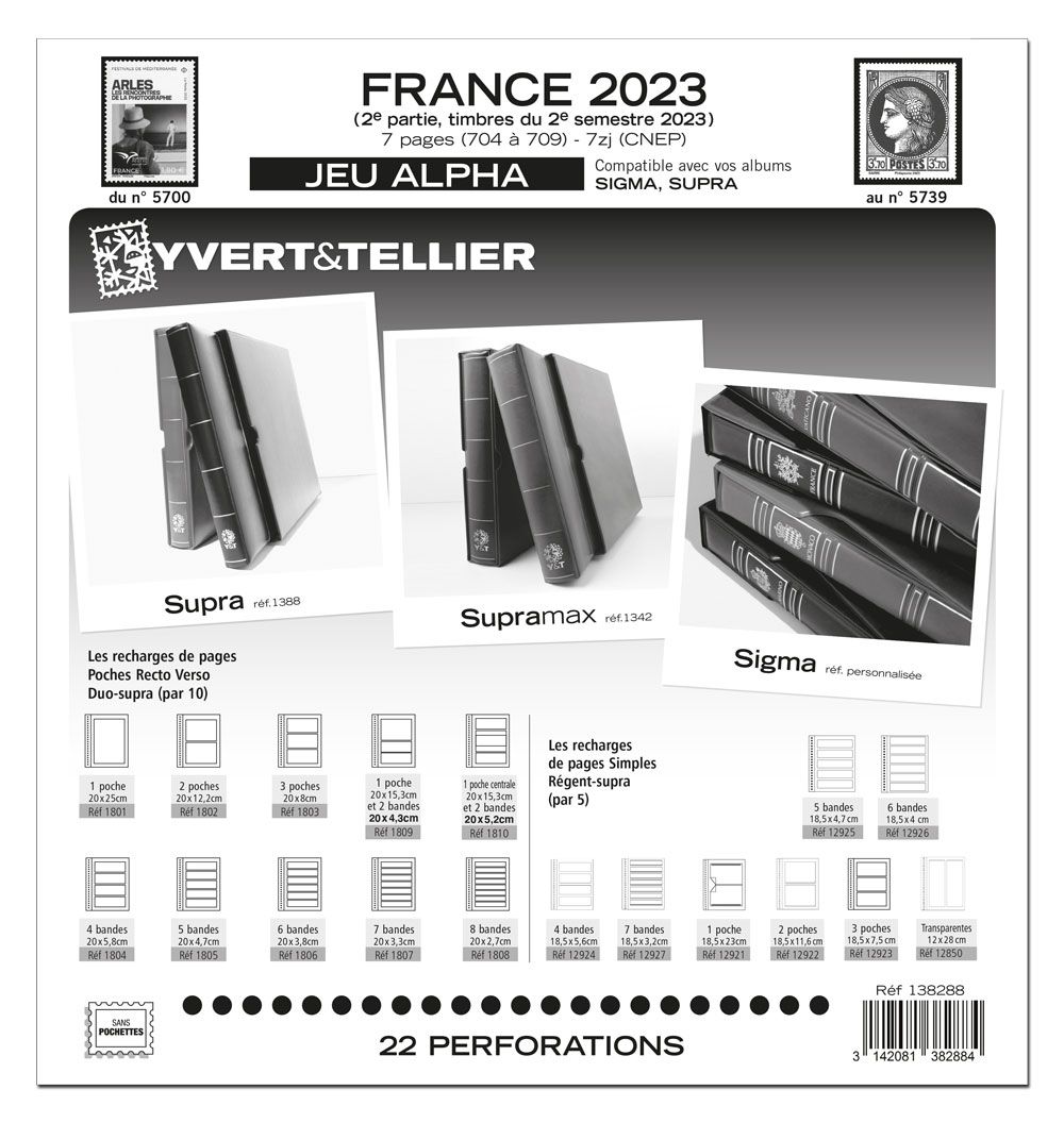 FRANCE ALPHA : 2023 - 2E SEMESTRE (JEUX SANS POCHETTES)