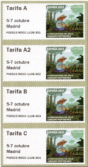 n° 202 - Timbre ESPAGNE Timbres de distributeurs