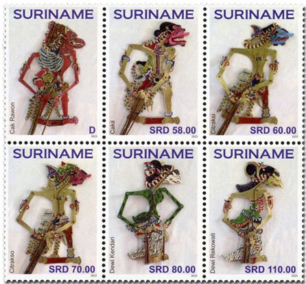 n° 3339/3344 - Timbre SURINAM Poste