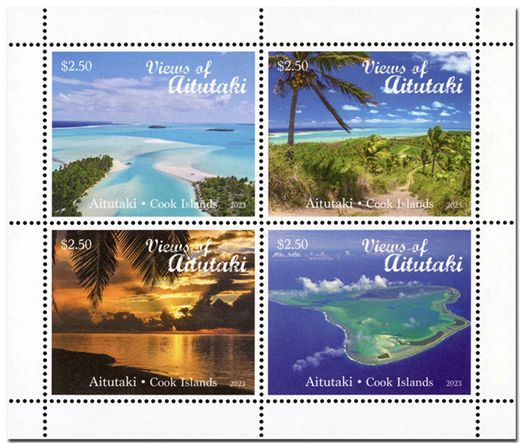 n° 832/835 - Timbre AITUTAKI Poste