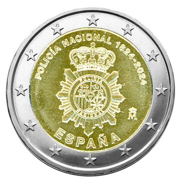 2 EURO COMMEMORATIVE 2024 : ESPAGNE (200 ans de la Police Nationale)