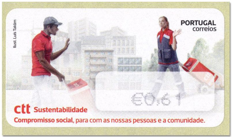 n° 258 - Timbre PORTUGAL Timbres de distributeurs