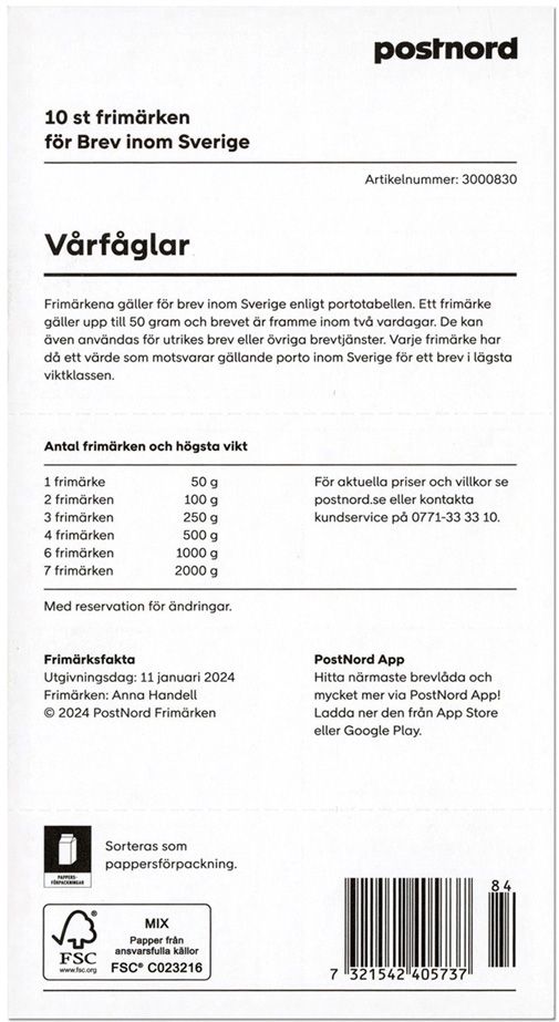 n° C3497 - Timbre SUÈDE Carnets