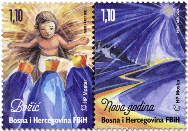 n° 594/595 - Timbre HERCEG-BOSNA Poste