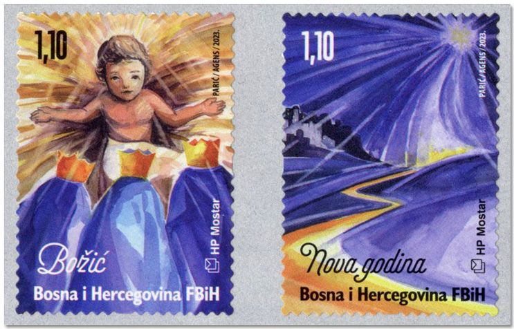 n° 596/597 - Timbre HERCEG-BOSNA Poste