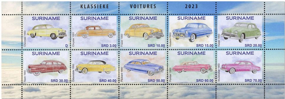 n° 3345/3354 - Timbre SURINAM Poste