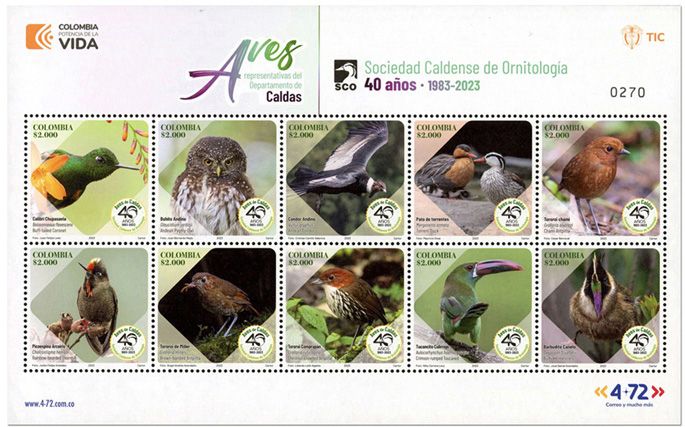 n° 2654/2663 - Timbre COLOMBIE Poste