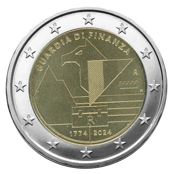 2 EURO COMMEMORATIVE 2024 : ITALIE (250 ans du Garde des Finances)