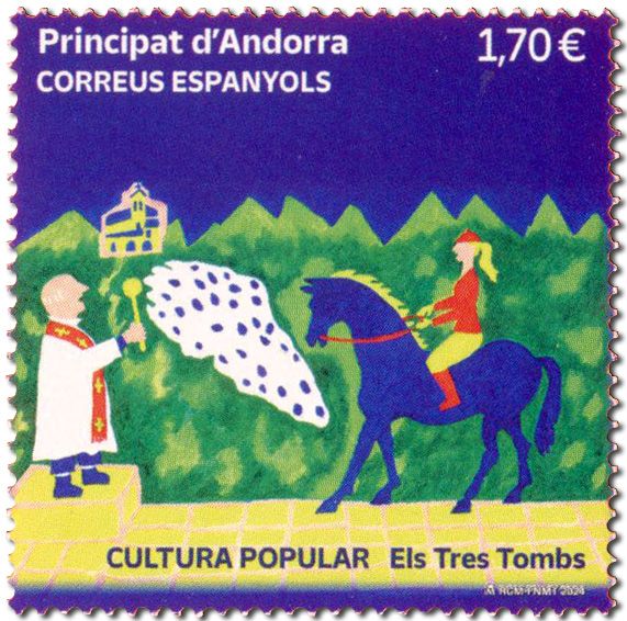 n° 541 - Timbre ANDORRE ESPAGNOL Poste