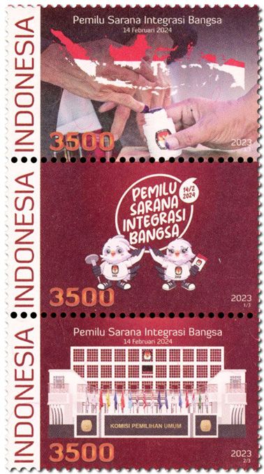 n° 3253/3255 - Timbre INDONESIE Poste