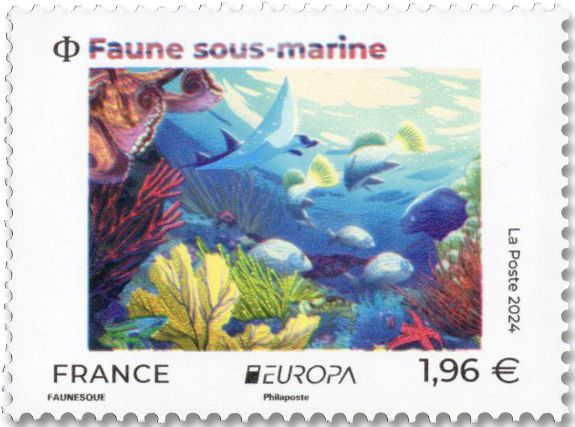 n° 5774 - Timbre France Poste (Europa, faune sous marine)