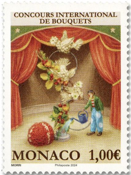 n° 3440 - Timbre MONACO Poste (Concours de bouquets)