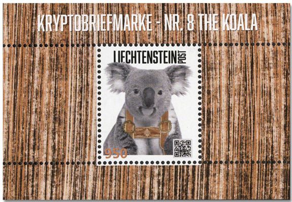 n° F11 - Timbre LIECHTENSTEIN Timbres Crypto