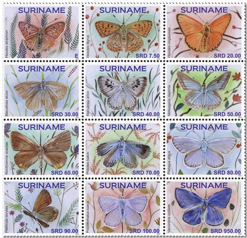 n° 3377/3388 - Timbre SURINAM Poste