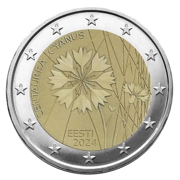 2 EURO COMMEMORATIVE 2024 : ESTONIE (Le Bleuet)