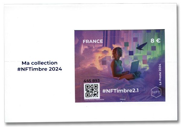 n°2-1 - Timbre FRANCE Timbres Crypto