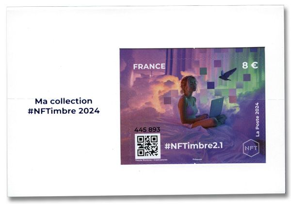 n° 2 - Timbre FRANCE Timbres Crypto