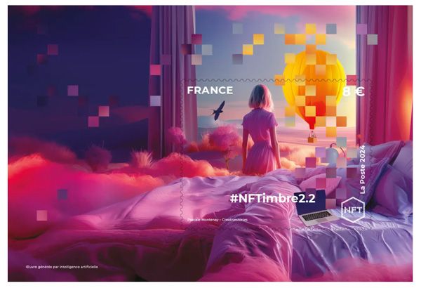 n°2-2 - Timbre FRANCE Timbres Crypto