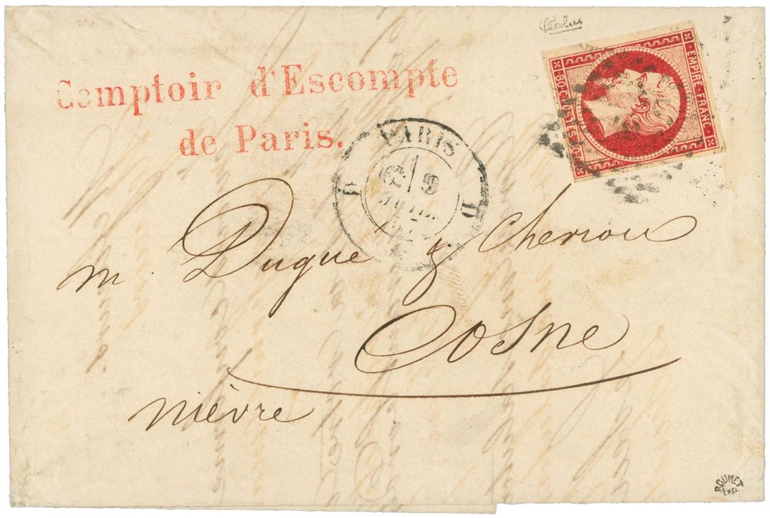 France : n°17Ad obl. sur lettre