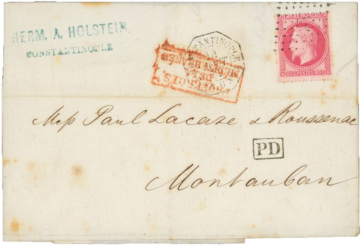 France : n°32 obl. sur lettre