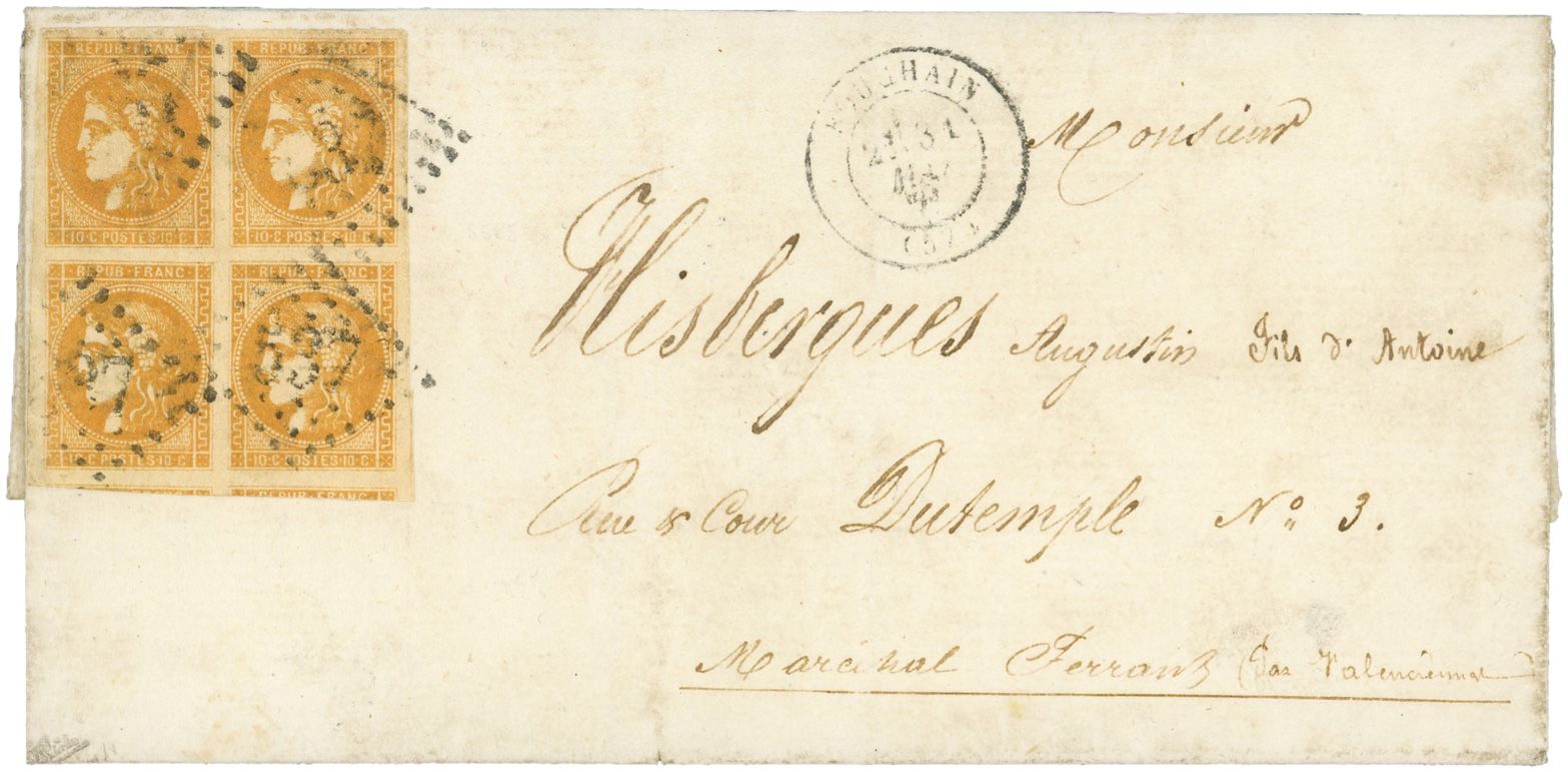 France : n°43B obl. sur lettre