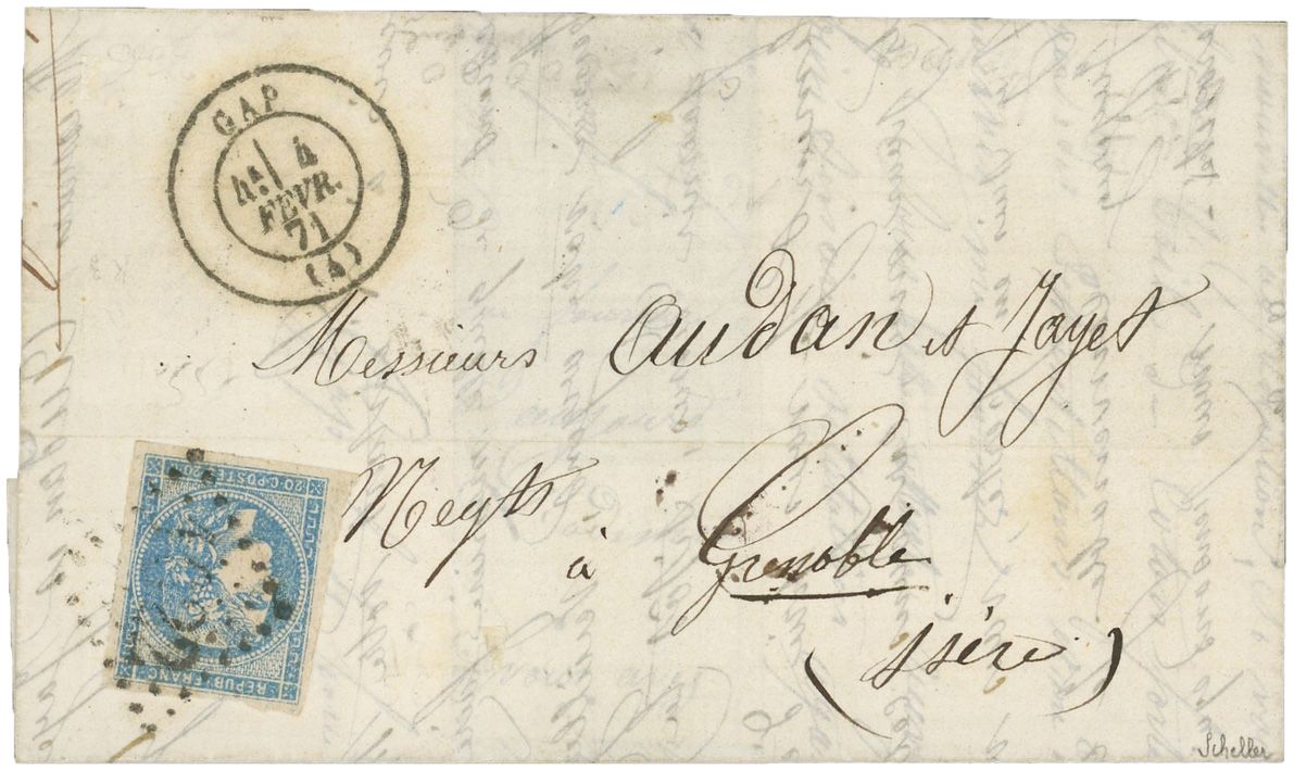 France : n°45Cb obl. sur lettre