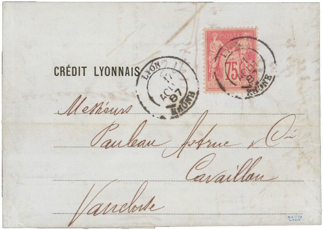 France : n°81 obl. sur lettre