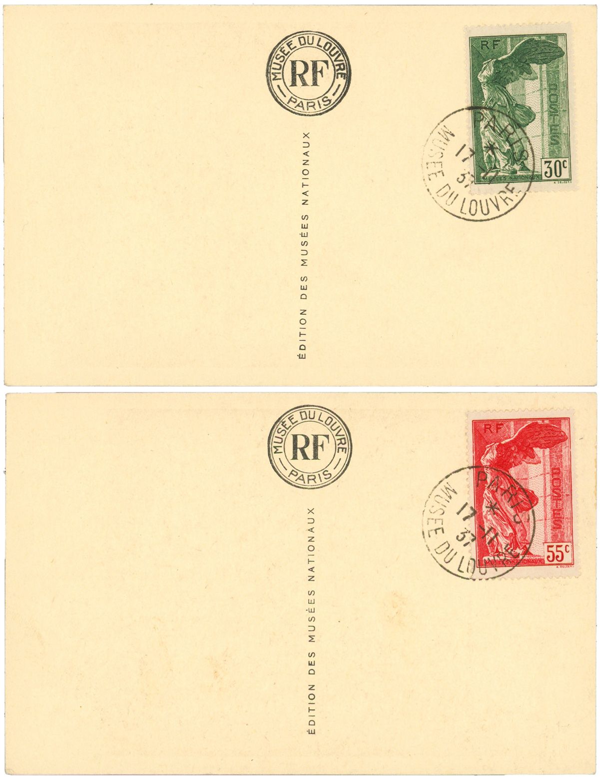 France : n°354/355 obl. sur lettre