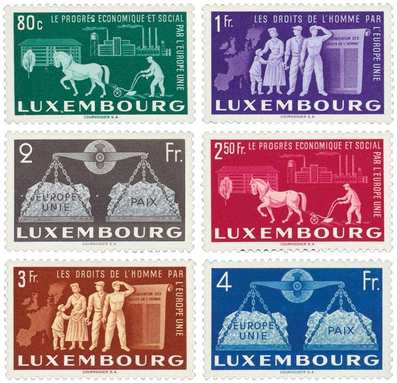 Luxembourg : n°443/448**