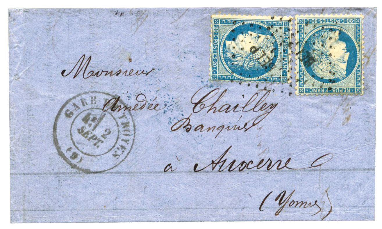 France : n°37 obl. x 2