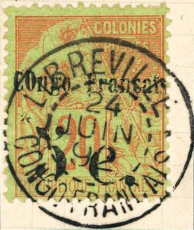 Congo : n°3 obl. sur fragment