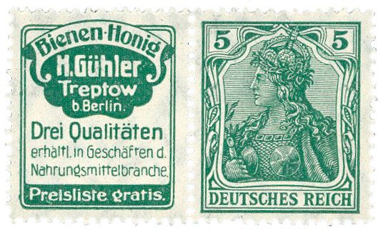 Allemagne : Timbres de carnets Michel n°R17*