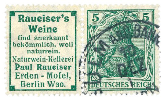 Allemagne : Timbres de carnets Michel n°R11 obl.