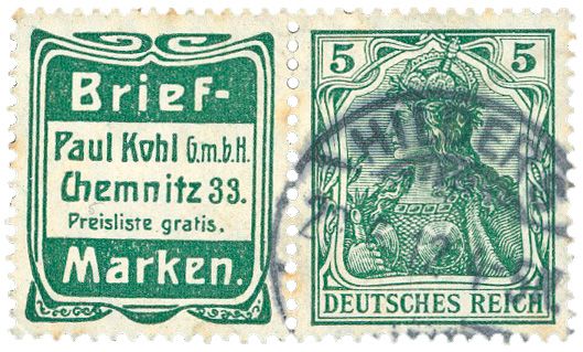 Allemagne : Timbres de carnets Michel n°R10a obl.