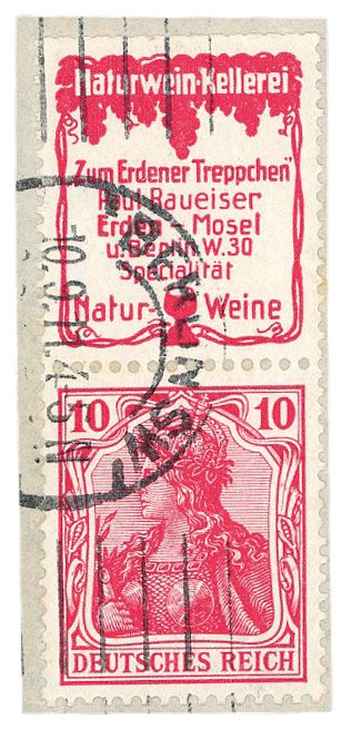 Allemagne : Timbres de carnets Michel n°R19 obl.