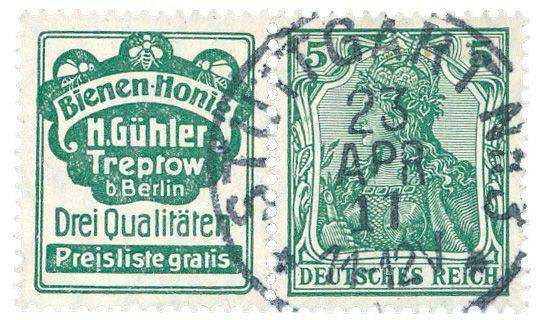 Allemagne : Timbres de carnets Michel n°R17 obl.