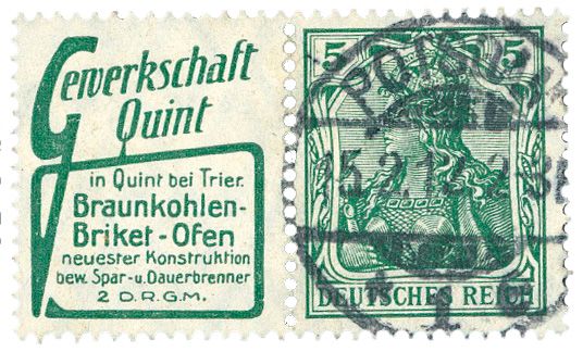 Allemagne : Timbres de carnets Michel n°R5 obl.