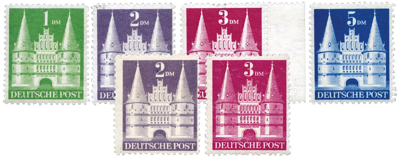 Allemagne Bizone : n°65/68** + n°66/67** Type II