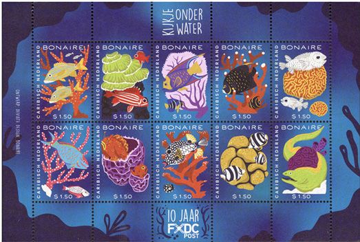 n° 297/306 - Timbre BONAIRE Poste