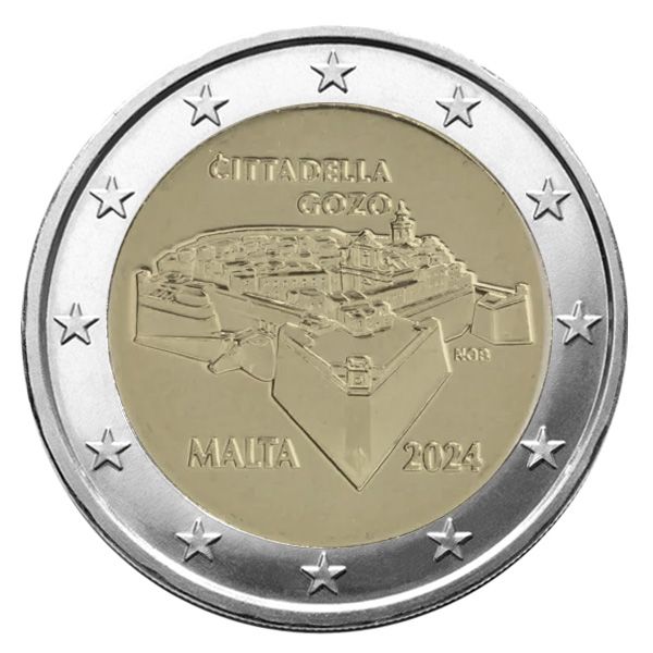 BU : 2 EURO COMMEMORATIVE 2024 : MALTE (Citadelle de Gozo)