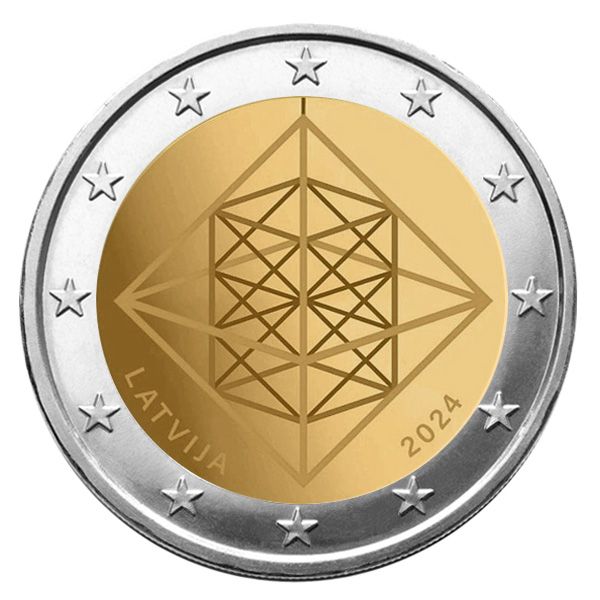 2 EURO COMMEMORATIVE 2024 : LETTONIE (Himmeli Solstice d´Hiver)