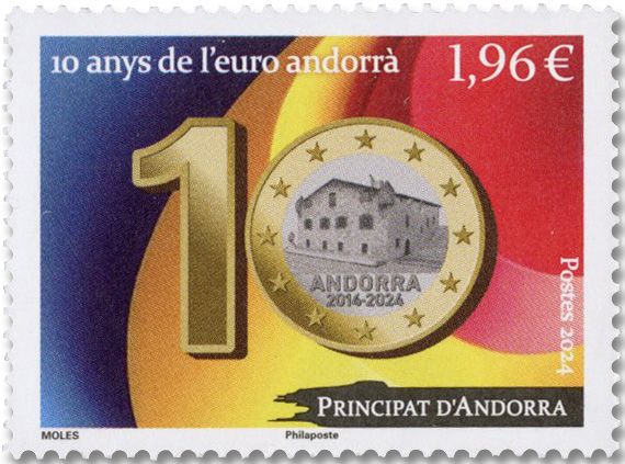 n° 917 - Timbre ANDORRE Poste