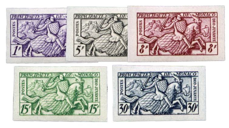 n°371/375** ND - Timbre MONACO Poste