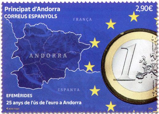 n° 547 - Timbre ANDORRE ESPAGNOL Poste