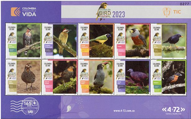 n° 2720/2729 - Timbre COLOMBIE Poste