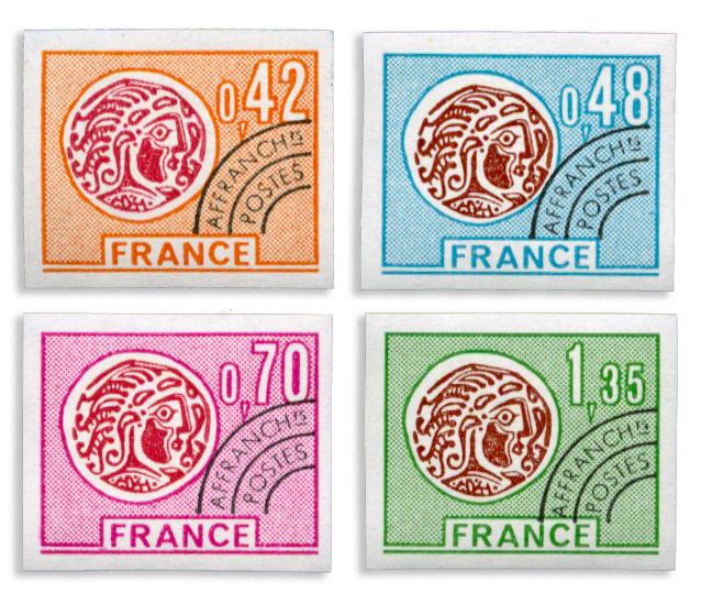 n° 134/137** ND - Timbre FRANCE Preobliteres