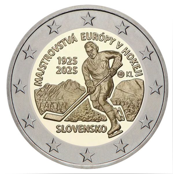 2 EURO COMMEMORATIVE 2025 : SLOVAQUIE (Hockey sur glace)