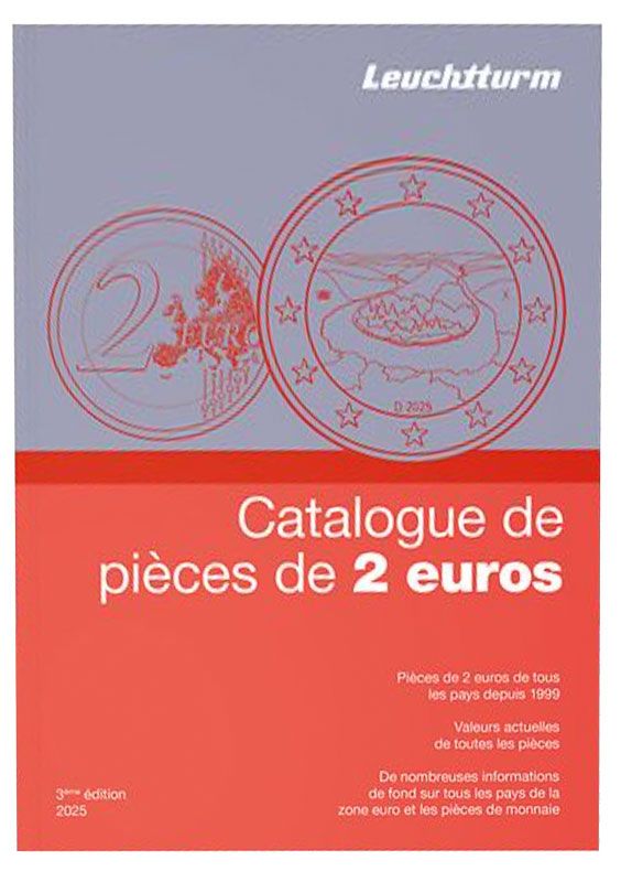 CATALOGUE DE PIECES DE 2 EUROS COMMEMORATIVES - 2025 -  LEUCHTTURM (VERSION FRANCAISE)