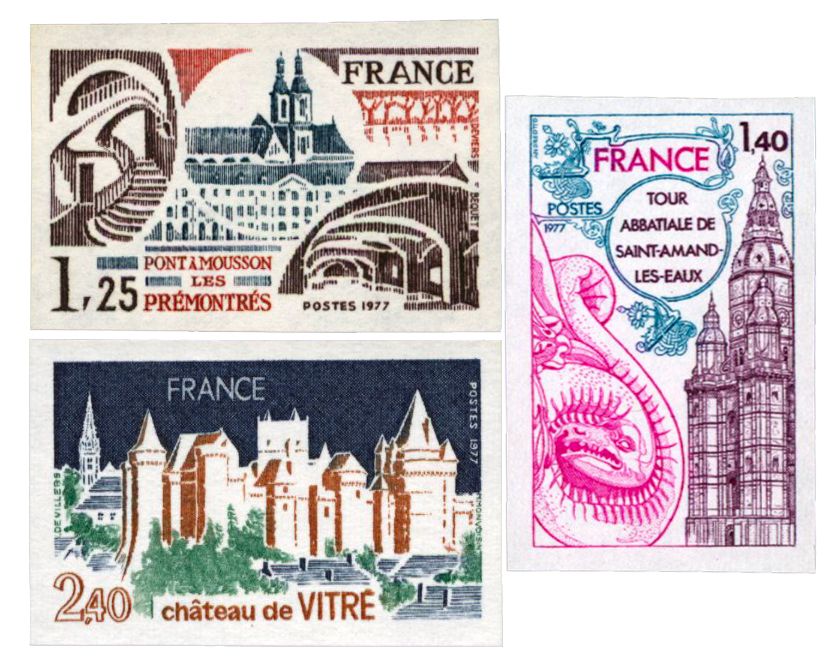 n° 1947/1949** ND - Timbre FRANCE Poste