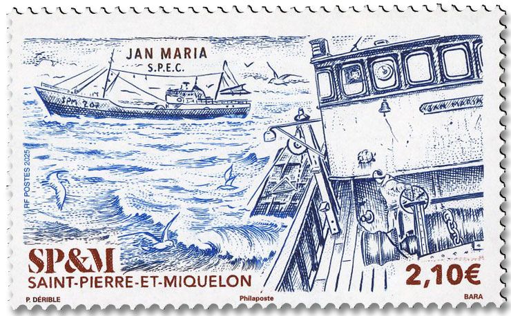 n° 1352 - Timbre Saint-Pierre et Miquelon Poste